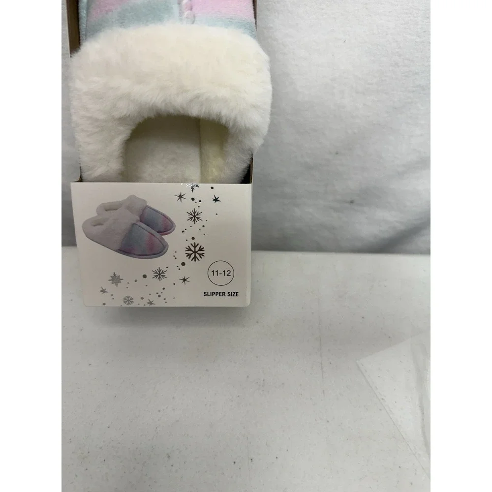 Adorable Festive Voice Collection kids Tye Dye Slippers Size 11/12